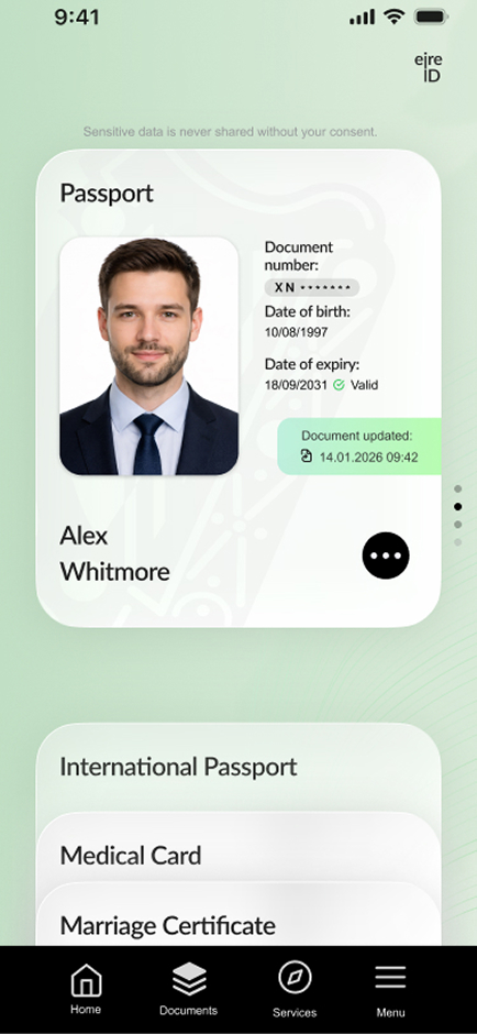 Official Irish Passport, the primary international identity and travel document for Irish citizens.